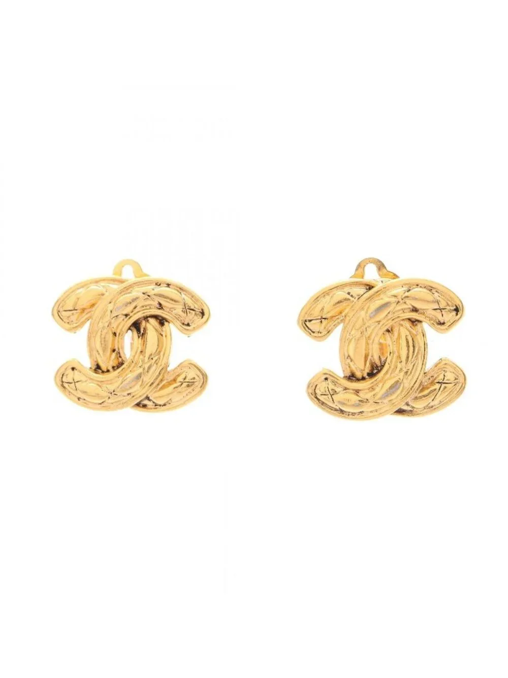 Chanel Earrings CC Logo Quilted
